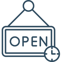 open sign